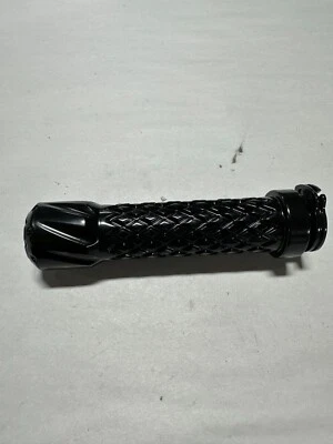 08-20 SUZUKI HAYABUSA ALL BLACK DIAMOND CUT HANDLEBAR GRIP SINGLE - Imagem 1 de 4