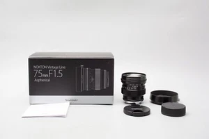 Voigtlander NOKTON 75mm f1.5 Aspherical Vintage Line Lens, MF VM Leica M Mount - Picture 1 of 12