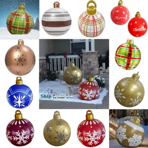 Christmas Inflatable Home Decorated Ball Balloon Indoor Outdoor Decor Props Xmas - Picture 1 of 16