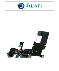 Conector Flex de Carga para iPhone 5 Negro Power Jack Auricular Microfono Datos - Imagen 1 de 1
