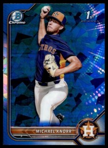 2022 Bowman Chrome Sapphire Michael Knorr Rookie G63 Houston Astros #BDC-120