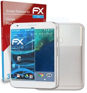 atFoliX 3x Film Protection d'écran pour Google Pixel XL Protecteur d'écran clair - Photo 1 sur 9