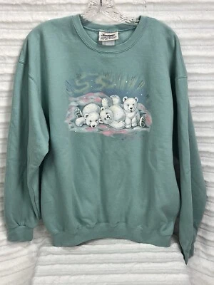 Sudadera De Colección Northern Reflections Estampado de Oso Polar Northern Lights L Grande Foto 1 de 4