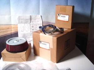 Harley EFI Air Cleaner Kit FLST FXST FXD Velo 02-07 High Flow V-Twin 34-0623 X7 - Picture 1 of 8