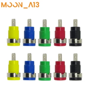 10PCS Safety 4mm Banana Female Socket Panel Mount Binding Post Connector - Picture 1 of 9