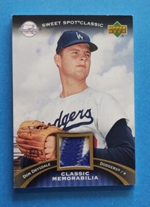 2007 Sweet Spot Don Drysdale patch parallel card #24/55 Dodgers HOF!