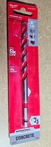 NUEVA broca martillo de carburo Milwaukee 48-20-9016 SHOCKWAVE - 5/16” - Imagen 1 de 1