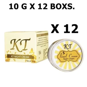 Crema de Noche KT Pearl Blanca Suave Rostro Suavizar Ácido Hialurónico Natural 10 g X 12 - Imagen 1 de 6