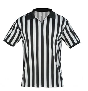 Mens Referee Shirts/Umpire Jersey with Collar for Officiating + Costumes + More! - Picture 1 of 18
