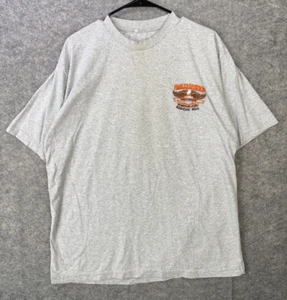 Vintage Harley-Davidson Motorcycles Hemd Herren Große 42x28 Grau Bagdad Irak - Bild 1 von 7