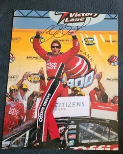 CARL EDWARDS SIGNED 8X10 PHOTO NASCAR CHAMP RACE CAR B W/COA+PROOF - Picture 1 of 1