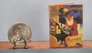 LIBRO IN MINIATURA SCALA 1:6 LA NOTTE PRIMA DI NATALE 1911 PLAYSCALE BARBIE - Foto 1 di 12