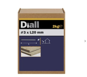 Diall verzinkt Clout Nagel (L)20mm (Durchmesser)3mm 2kg - Bild 1 von 1