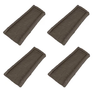 Suncast Outdoor Decorative Rain Gutter Downspout Splash Block, Java (4 Pack) - Picture 1 of 3