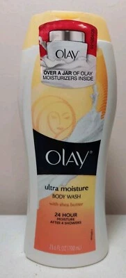 Olay Ultra MOISTURE 24 HOUR Moisture Body Wash 23.6 Fl Oz With Shea Butter NOS - Image 1 of 2