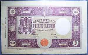 1000 LIRE 6/3/1944 GRANDE M B.I. NC REPUBBLICA SOCIALE ITALIANA - Bild 1 von 2