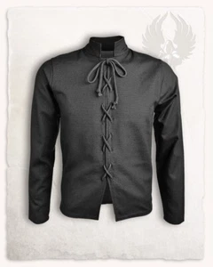 Mytholon Leonhardt Wams Baumwolle Schwarz S Larp Mittelalter Reenactment #22152 - Bild 1 von 2