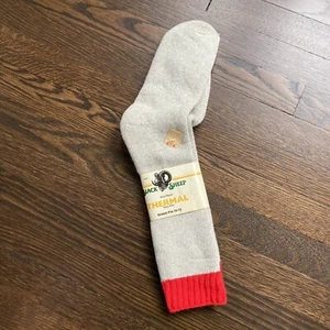 Vintage Stretch 10-13 schwarz Schafwollmischung Thermo Socken UNION MADE USA KMART - Bild 1 von 3
