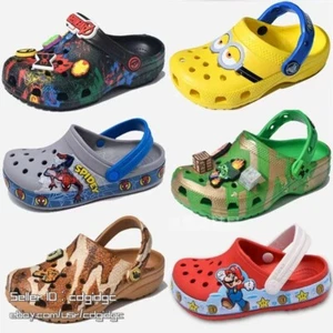 Kinder Einhorn Kroko Anti-Rutsch Schuhe Soft Clog Schuhe Strand Todder Mario Spider-Man - Bild 1 von 15