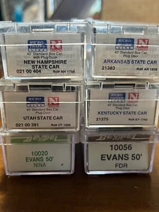 6 x Micro-Train Bev Bel 4x UT NH KY AR 40' Plug And 2x Evans 50’ FDR n scale - Picture 1 of 2