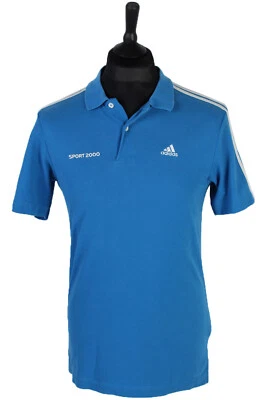 Camiseta polo lisa azul Adidas para hombre talla S - PT0756 Foto 1 de 3