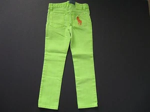 RALPH LAUREN Little Girl's Neon Bowery Skinny Jean Size 5 - Picture 1 of 7