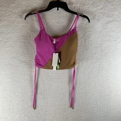 Tankini recortado Sanctuary Maple Balancing Act para mujer pequeño aura rosa Foto 1 de 4