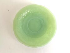 1945-49 Jadeite Alice Vintage Marked “Fire King Oven Glass” Alice Saucer Green