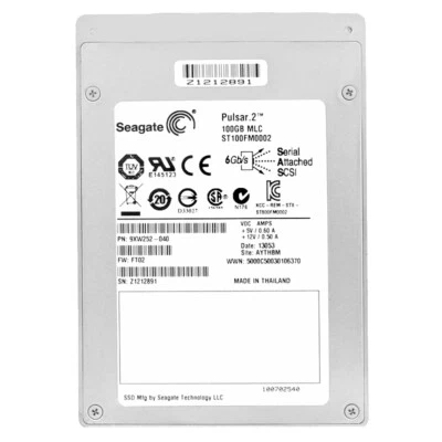 Festplatte SSD Seagate ST100FM0002 100GB MLC Sas II 2.5" Zoll Pulsar.2 - Bild 1 von 4