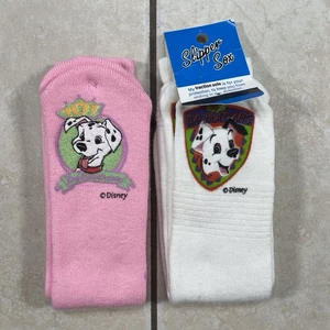 Zapatilla De Colección 101 Dálmatas Disney Sox Orlon Nylon 9-11 Hecha en EE. UU. 2 Pares Adultos - Imagen 1 de 10