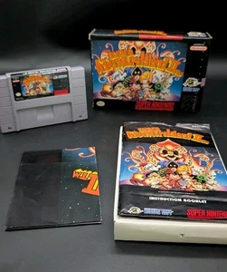 Super Adventure Island II 2 Super Nintendo, 1995) SNES CIB Completo con Póster - Imagen 1 de 19