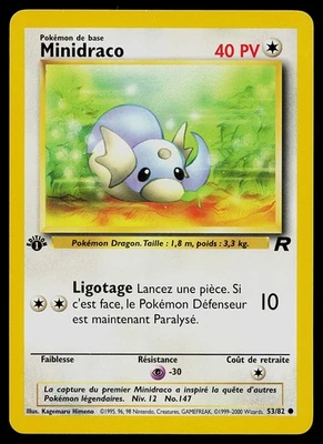 Pokemon Card - Dratini Minidraco Team Rocket French 53/82 1st Edition - Image 1 of 2
