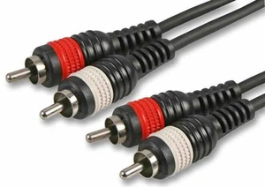 PULSE - 2x Phono (RCA) Male to 2x Male Lead, 6m Black - Picture 1 of 1