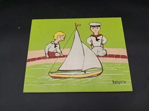 Puzzle vintage in legno Holgate - barca a vela - 12 pezzi - Foto 1 di 6