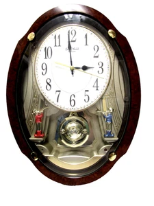RHYTHM Small World Musical Clock tested see video size 15.5" x 11.5" x 3" - Picture 1 of 6