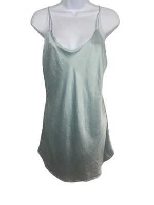 Camisola Victoria’s Secret 100% seda curta cetim azul etiqueta dourada - Imagem 1 de 4