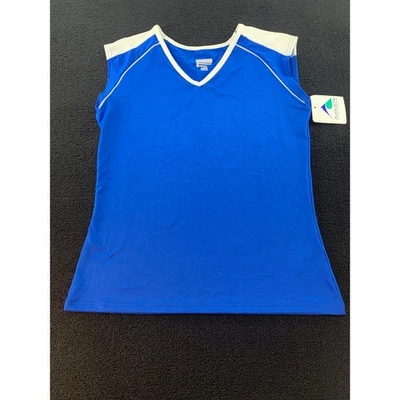 Augusta Sportswear Ladies Royal Blue Antimicrobial V Neck Tank Top M - Image 1 of 4