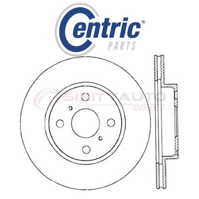 Centric C-TEK Disc Brake Rotor for 1992-1995 Toyota Paseo 1.5L L4 - Kit Set pa Foto 1 de 4