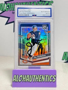 JIM MCMAHON SIGNED 2023 DONRUSS OPTIC PRIZM CARD PSA AUTO CHICAGO BEARS - Picture 1 of 2
