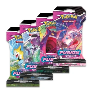 Pokémon TCG Sword & Shield Fusion Strike Sleeved Booster - Random Art - Picture 1 of 1