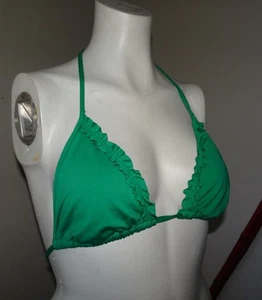 Neu ohne Etikett Xhilaration Triangel-Bikinioberteil String Rüschen Damen Gr. Small grün - Bild 1 von 8