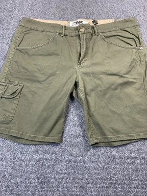 Pantalones Cortos Mountain Khakis Para Mujer 16X9.5 Exterior Cinturón Lazo Bolsillos Verde Foto 1 de 4