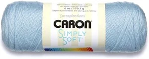 Caron Simply Soft Acrílico Aran Hilo De Tejer 170g - 9712 Azul Suave - Imagen 1 de 2