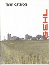 Gehl Farm Catalog Sales Brochure Harvesters Mower Conditioners Skid Steers etc.