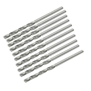 10 piezas brocas de perforación de flauta espiral de giro gris plateado HSS 2,55 mm diapositiva 58 mm de largo - Imagen 1 de 2