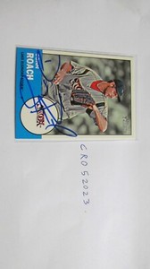 2012 Topps Heritage Donn Roach signed baseball card (2)