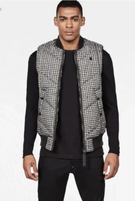 G-Star Raw Men’s Whistler Meefic Quilted Vest Beige Black $200 Small New - Image 1 of 4