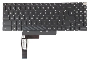 Klawiatura Do Laptopa MSI Stealth 16 Mercedes AMG A13VG Układ ES QWERTY - Zdjęcie 1 z 4
