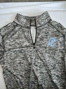 DC Badger Sport Grey Quarter Zip Pullover Womens Thin Sweater Weathered Grey - Picture 1 of 4