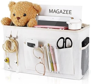 Bedside Storage Caddy/Bedside Hanging Storage Bag for Headboards Bunk Beds Dorm - Picture 1 of 6
